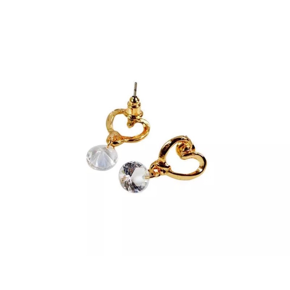 HEART SHAPED EARRINGS - Picture 3 of 3